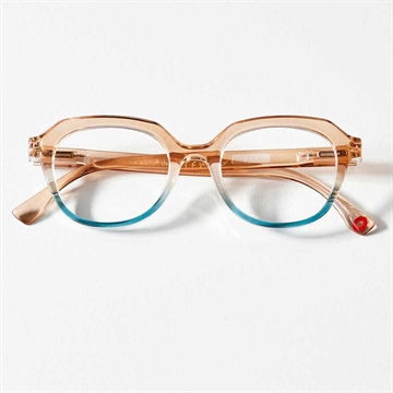 OjeOje - Læsebriller, Model C - Sand/Blå