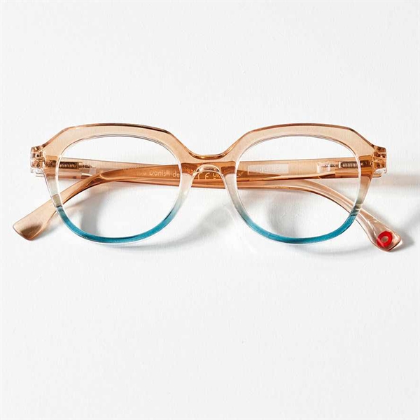 OjeOje - Læsebriller, Model C - Sand/Blå
