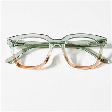 OjeOje - Læsebriller, Model D - Grøn/Sand